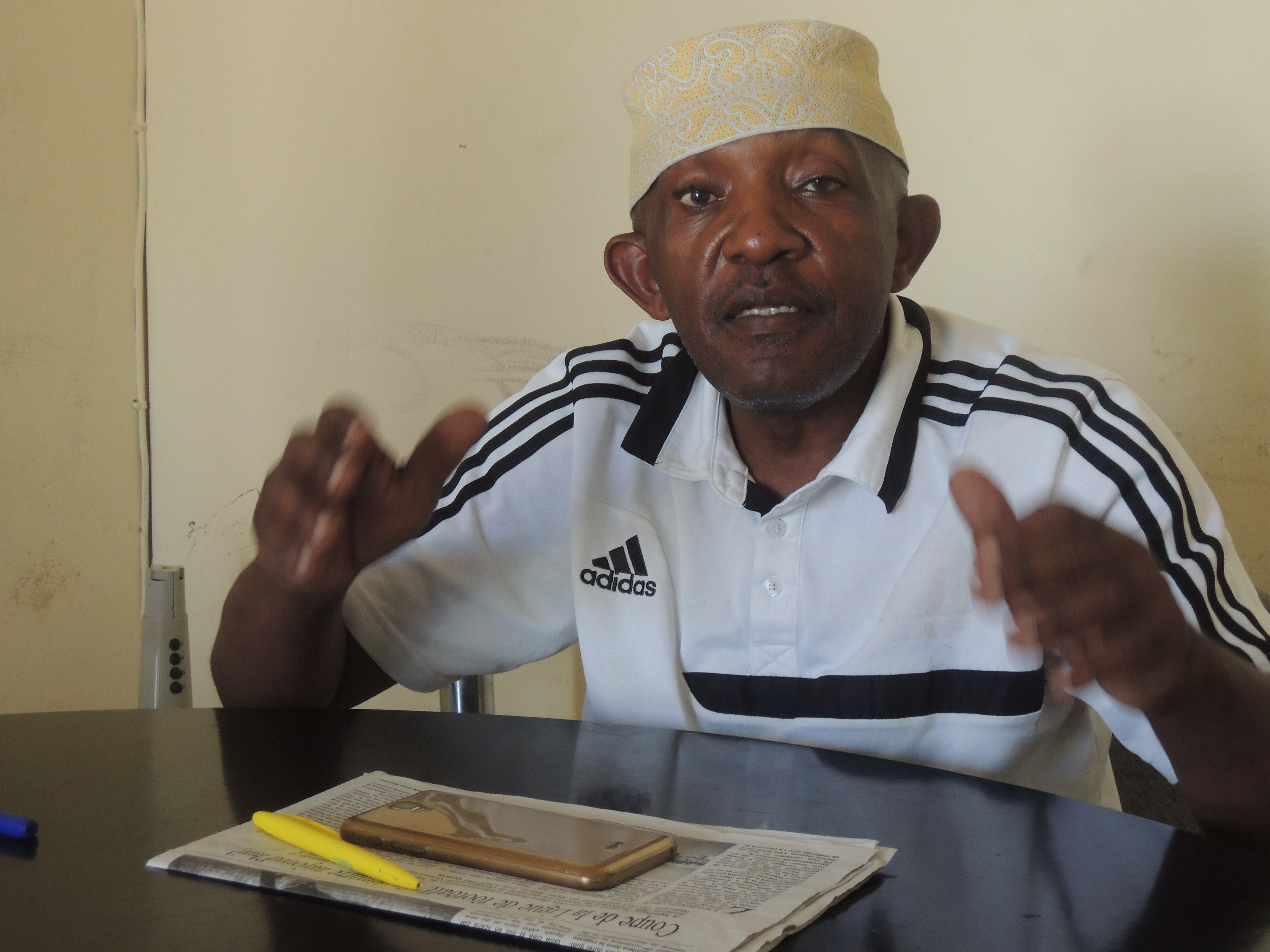 image Test physique des arbitres / Interview  Zeodine Abdou: 